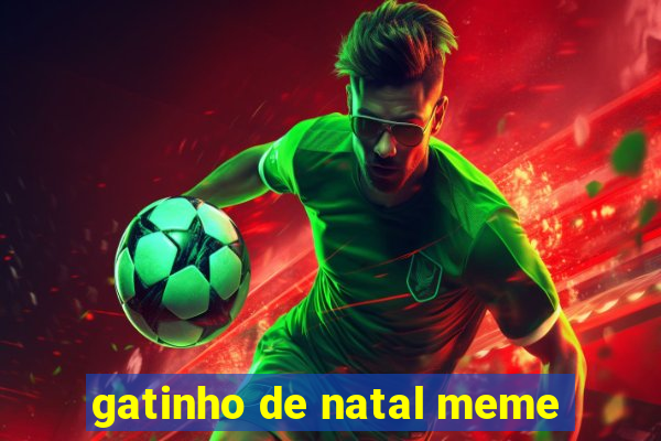 gatinho de natal meme